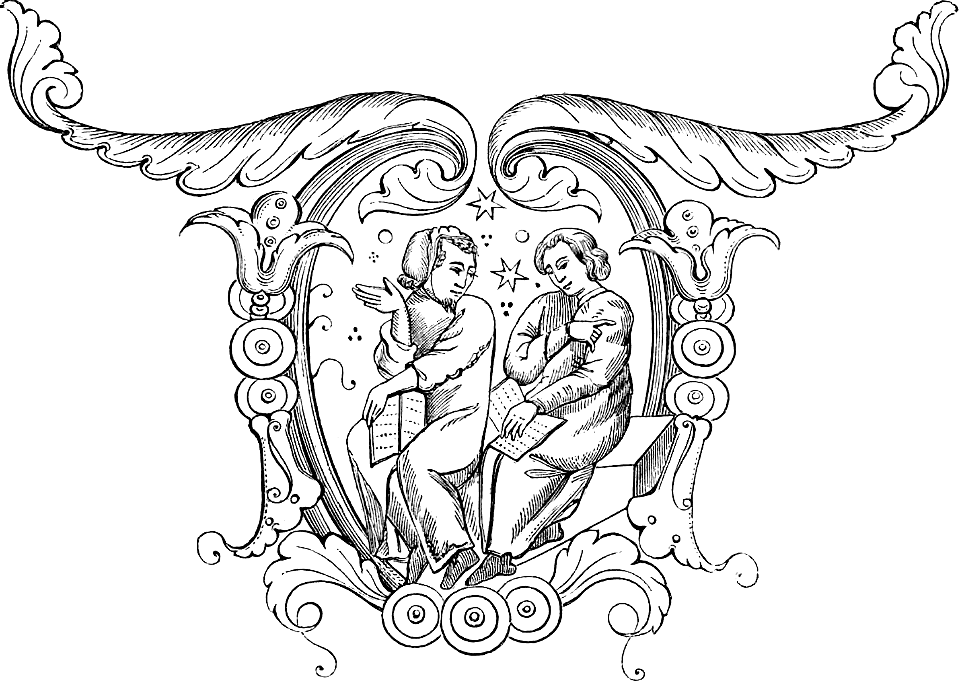 Two Saints Reading in Flourish