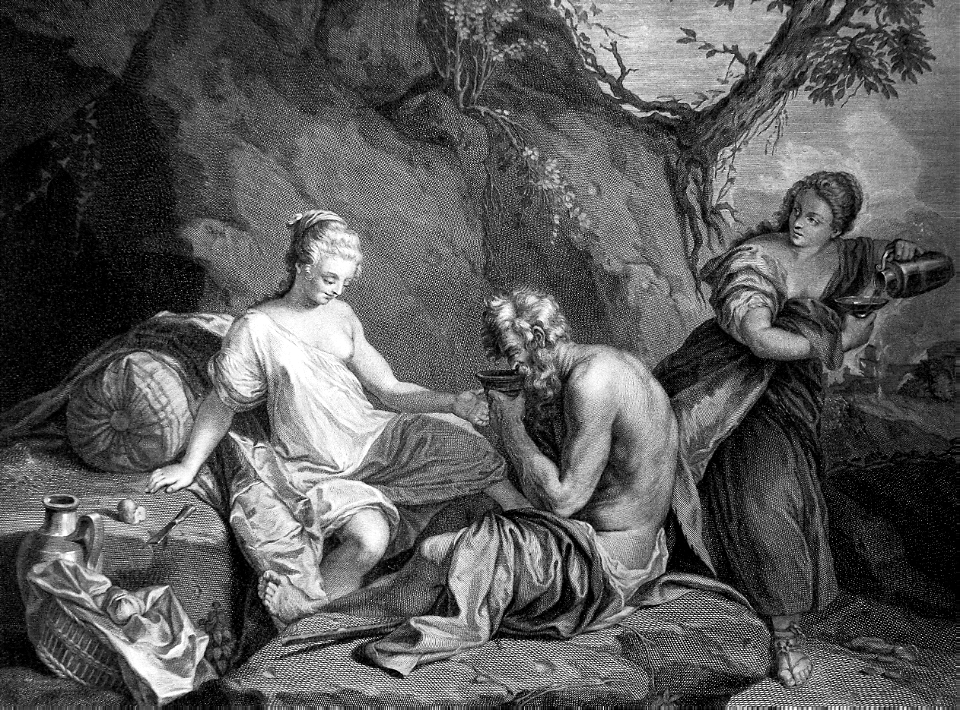 38 Genesis 19 v31-32 Lot and his Daughters (Drevet)