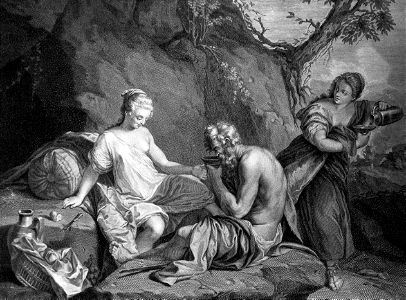 38 Genesis 19 v31-32 Lot and his Daughters (Drevet)