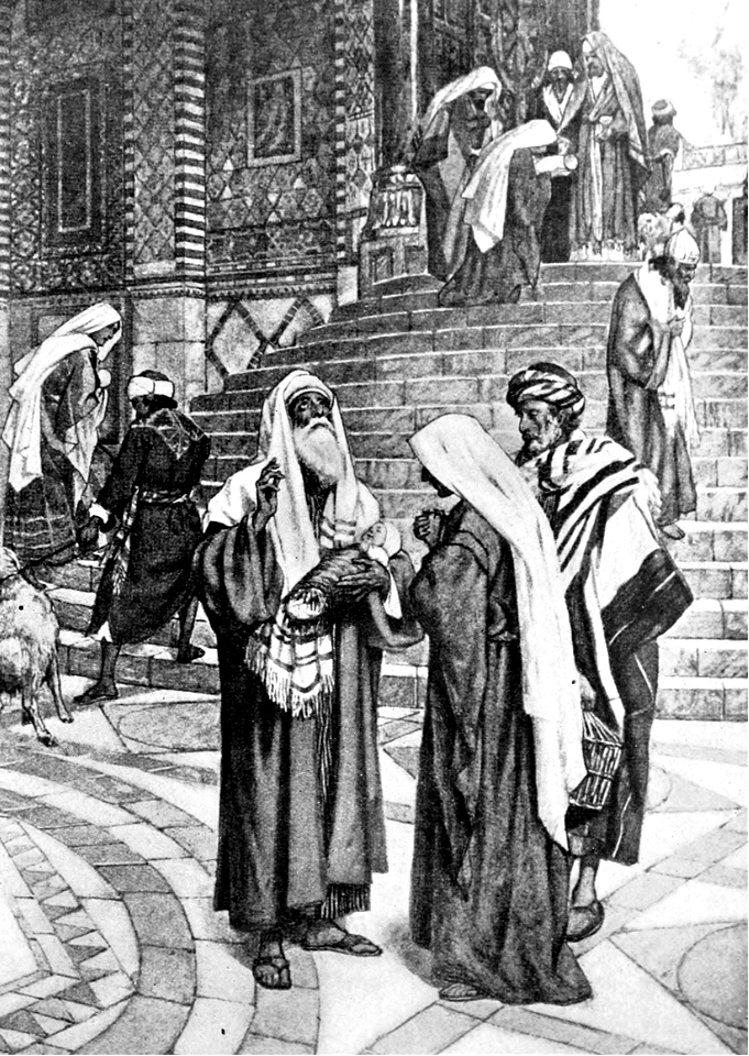 03 Simeon blesses the baby Jesus at the Presentation