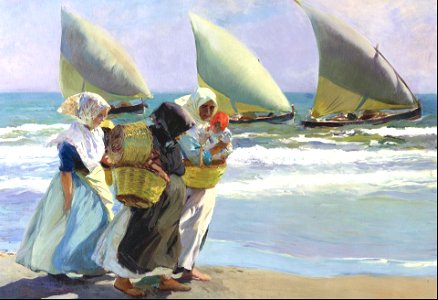 The three sails - Joaquin Sorolla y Bastida