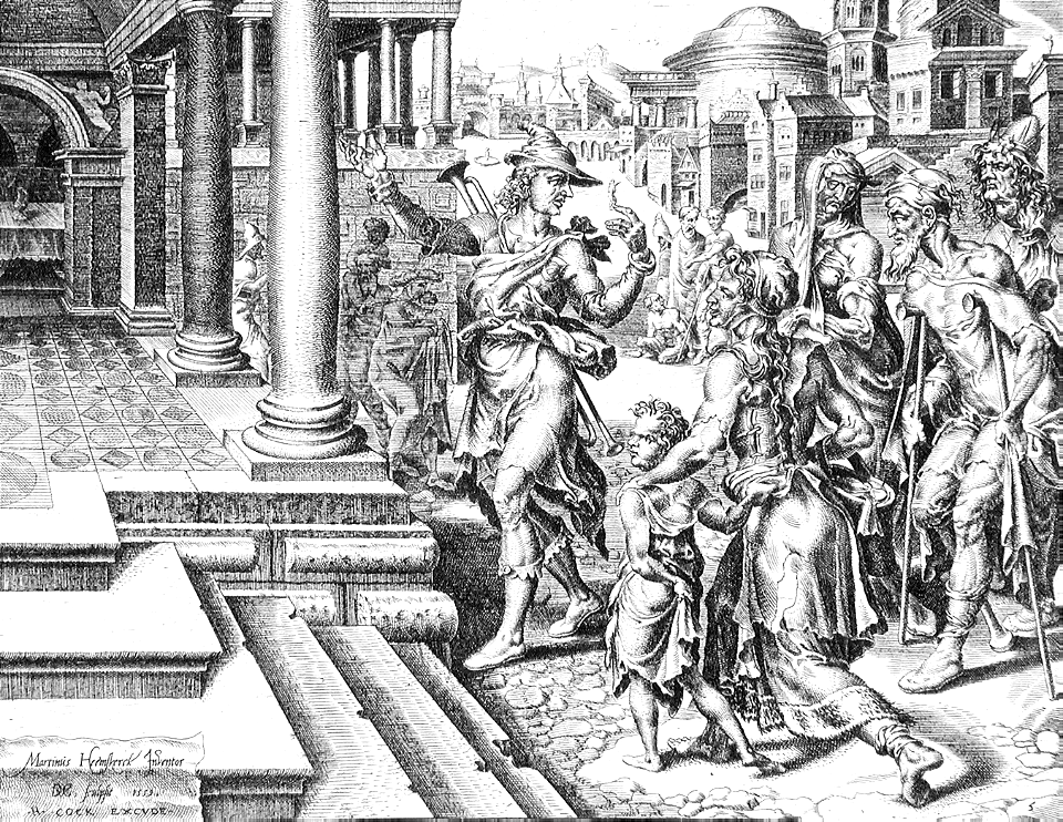 110 The Servant Inviting the Sick and the Poor to the Banquet (Coornhert 1559)