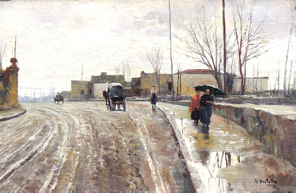Via Aniello Falcone, on the Vomero hill - Attilio Pratella