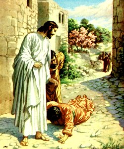 19 One Leper returns to give thanks (color)
