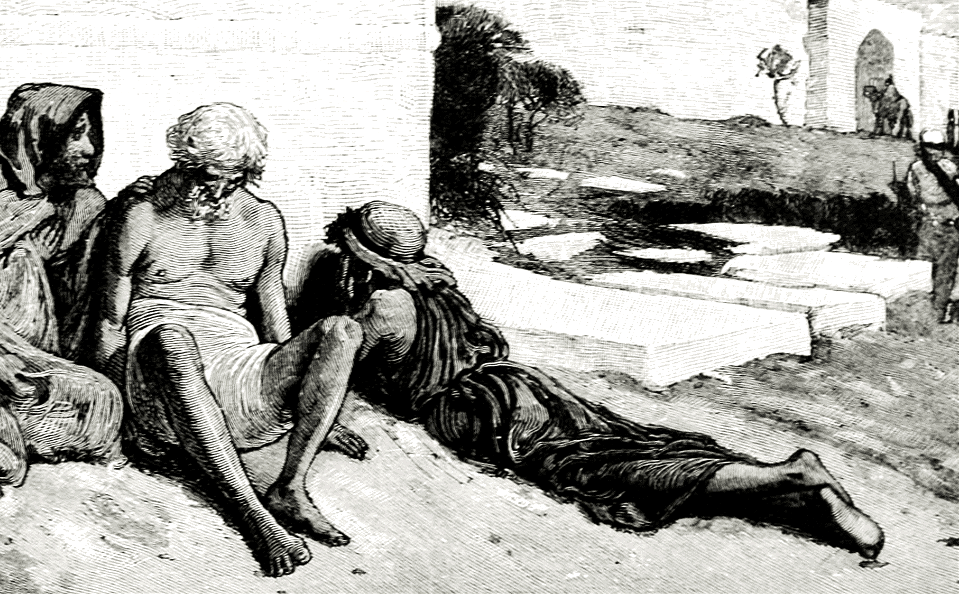 Lepers outside the City Gates