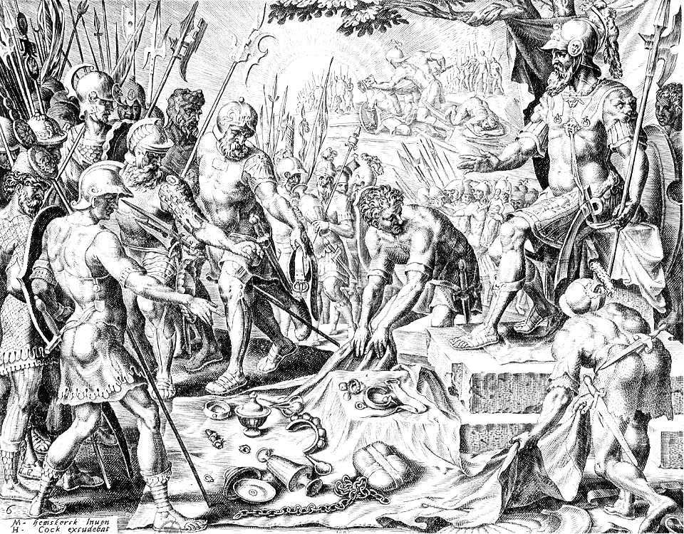095 Gideon Receiving a Share from the Spoil (Heemskerck 1561)