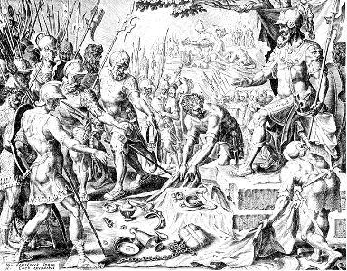 095 Gideon Receiving a Share from the Spoil (Heemskerck 1561)