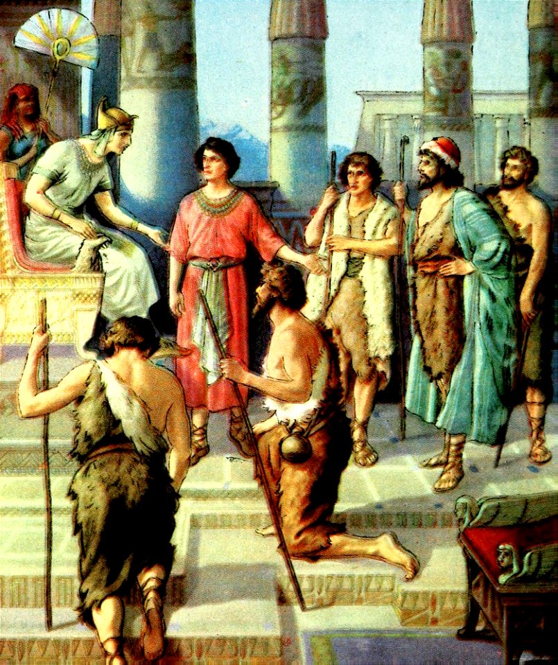 06 Joseph introduces his Brothers to Pharaoh (color)
