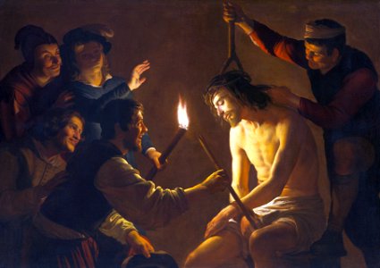 068 The Mocking of Christ (van Honthorst 1617)
