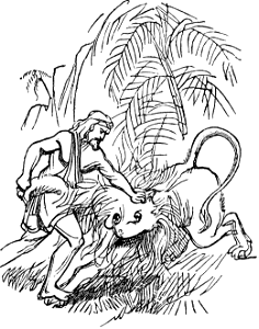 32 Samson slays a Lion