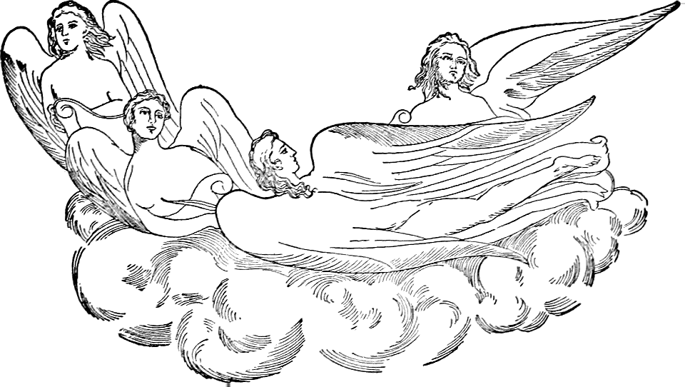 Angels on a Cloud - Free Stock Illustrations | Creazilla