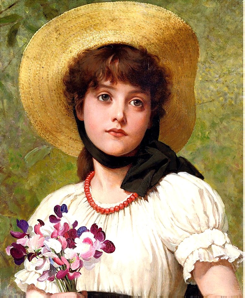 Sweetpeas - George Dunlop Leslie
