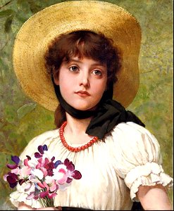 Sweetpeas - George Dunlop Leslie