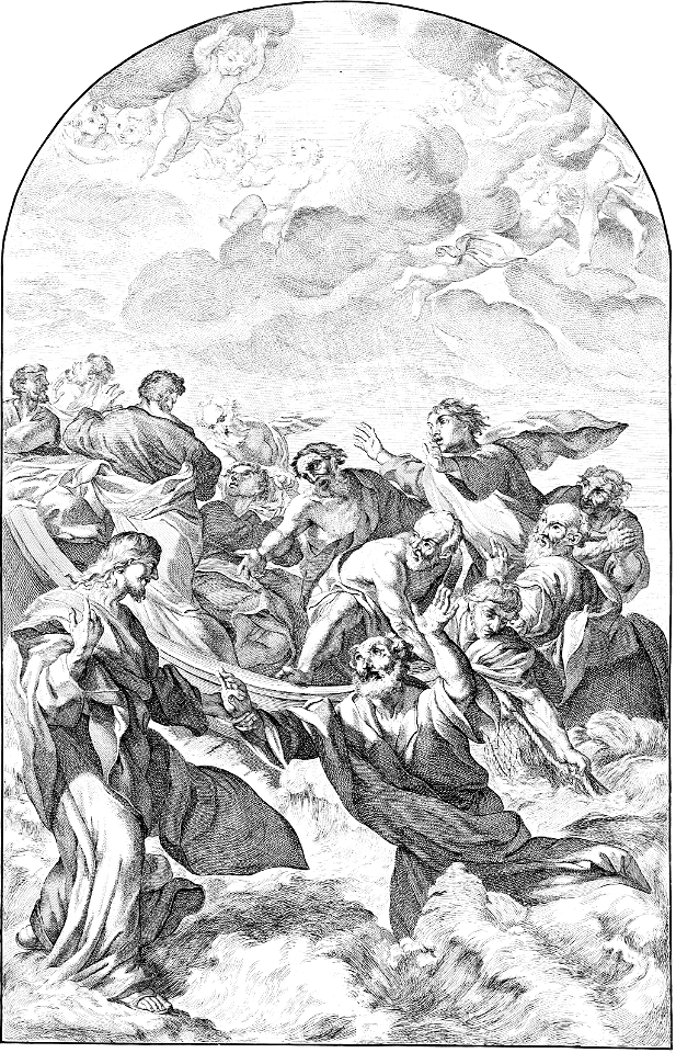 074 Peter Walking on the Water (Aquila 1690)