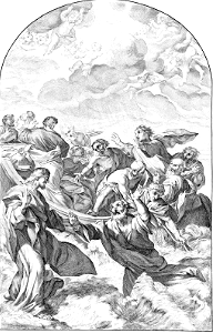 074 Peter Walking on the Water (Aquila 1690)