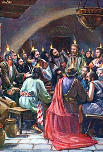 005 Pentecost - Tongues of Flame rest on the Apostles (color)