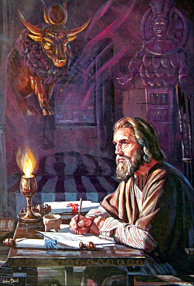 046 Paul writing to the Thessalonians about the future apostasy in the religious world (color)