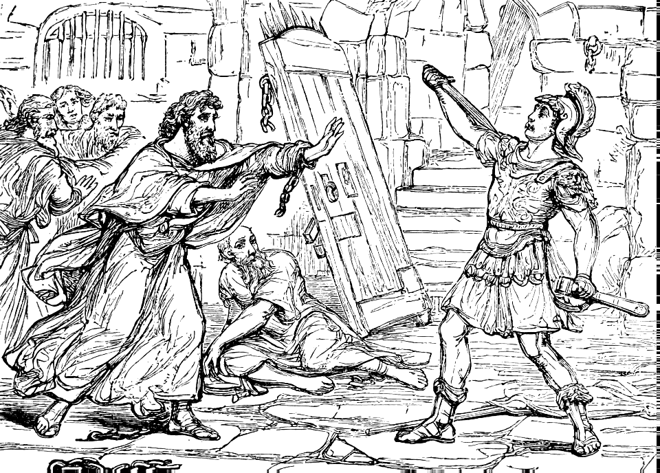 72 Acts 16 v27-28 - Paul to the Jailor - Do not harm yourself