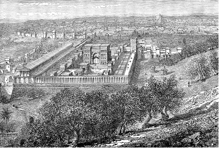 17 View of the Temple of Herod from Olivet
