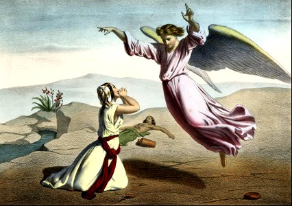 08 The Angel of the Lord meets Hagar and Ishmael in the Wilderness