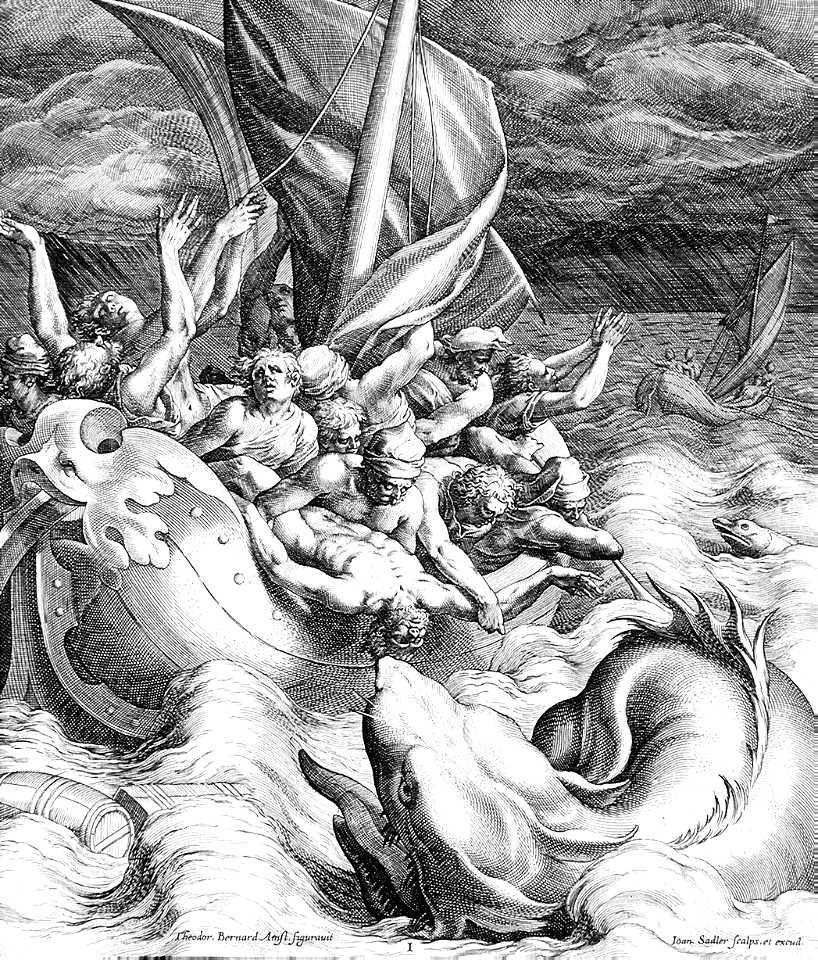 117 Jonah Thrown to the Whale (Sadeler I 1582)