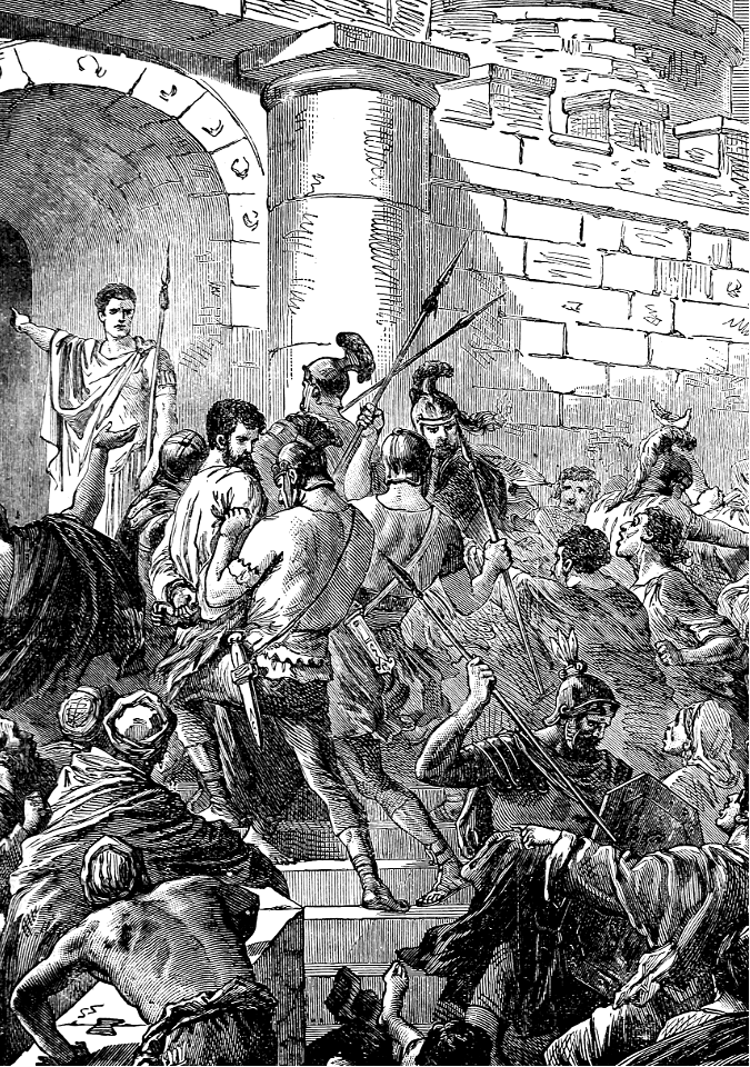 19 Paul is assailed by the mob (at the Temple)
