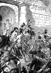 19 Paul is assailed by the mob (at the Temple)