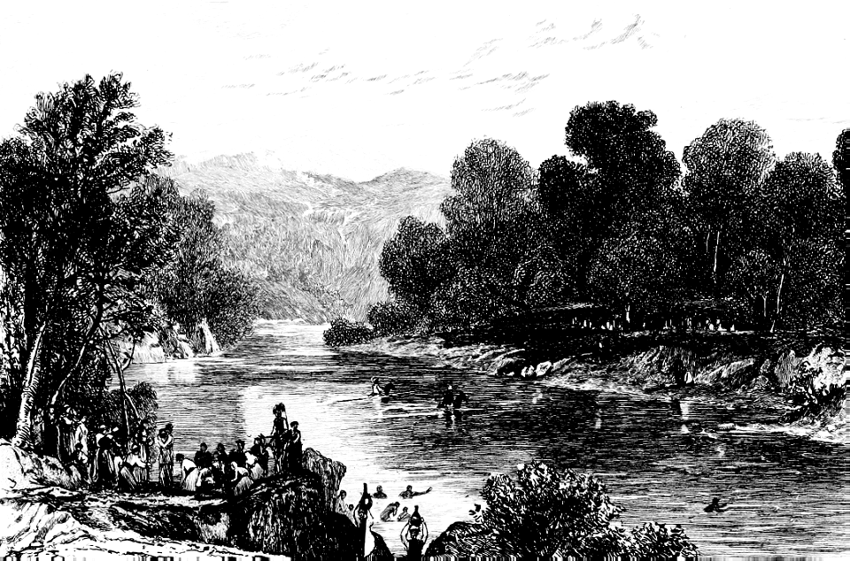 The Fords of Jordan (where baptisms take place)
