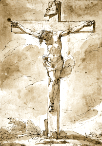 145 Christ on the Cross (Gandolfi 18th c)