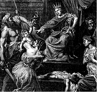 085 1 Kings 03 v25 Solomons wise judgment