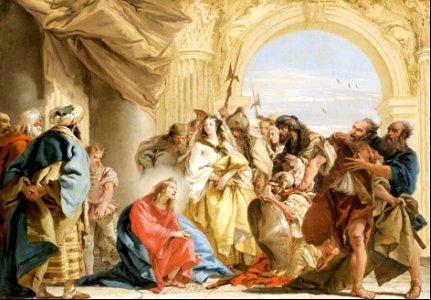 075 Christ and the Woman Taken in Adultery (Tiepolo 1752)