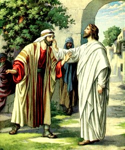 16 Jesus heals the Deaf and Dumb Man - Be Opened (color)