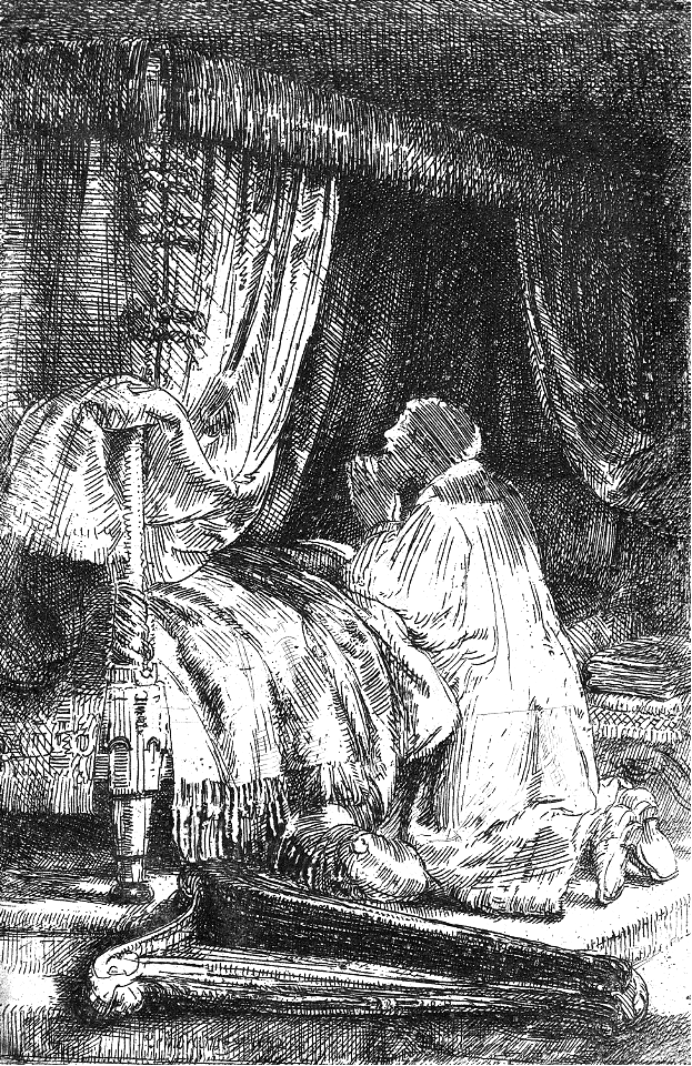 103 David in Prayer (Rembrandt 1652)