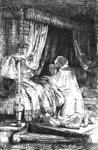 103 David in Prayer (Rembrandt 1652)