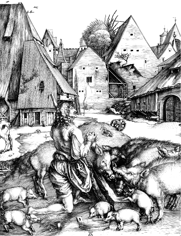 046 The Prodigal Son (Dürer 1496)