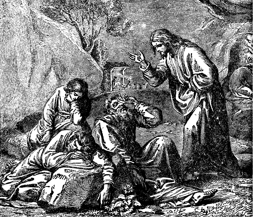 21 Matthew 26 v40-41 - The Disciples asleep in the Garden