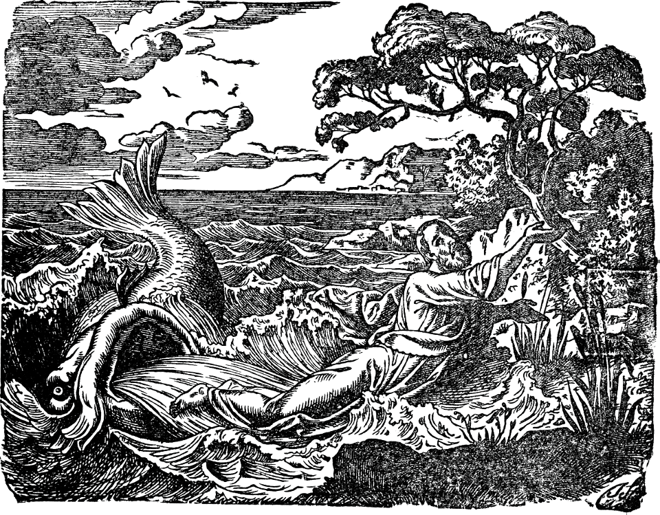 39 The Great Fish throwing Jonah onto the Land