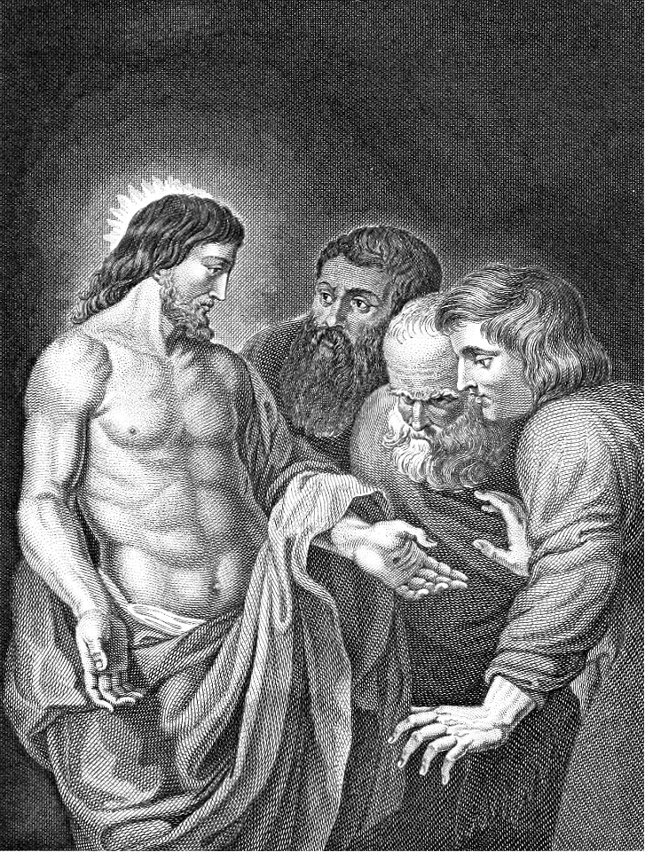 13 The Incredulity of Thomas (feeling the wounds)