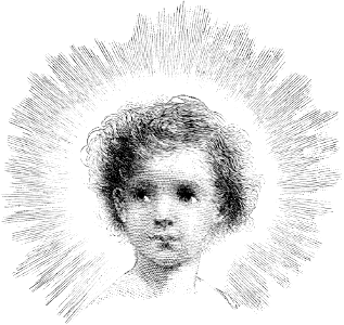 026 Christ Child (William Baxter Closson 1880). Free illustration for personal and commercial use.