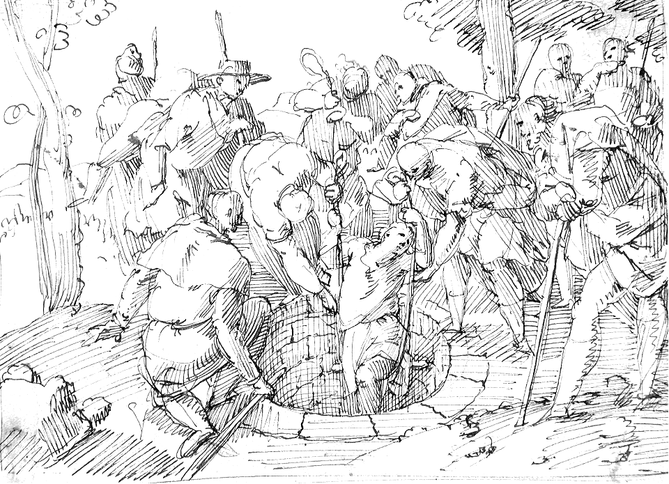 052 Joseph Raised from the Well (Allegrini 17th c)