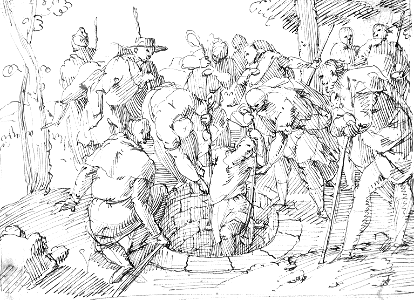 052 Joseph Raised from the Well (Allegrini 17th c)