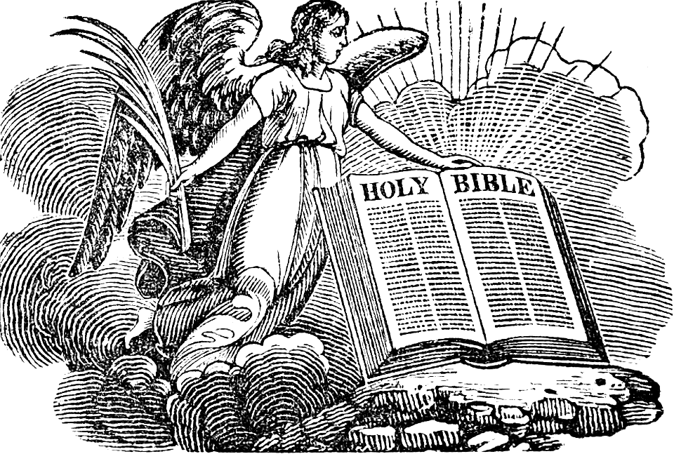 Angel with the Holy Bible