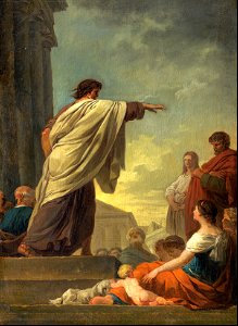 195 The Preaching of Paul (Suvée c1779)