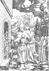 009 The Visitation (Raimondi 1515). Free illustration for personal and commercial use.