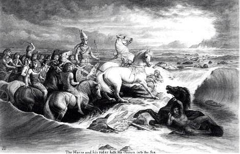06 Exodus 15 v01 The Horse and his Rider has He thrown into the Sea
