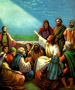 34 Jesus to His Disciples - I go to prepare a place for you (color)