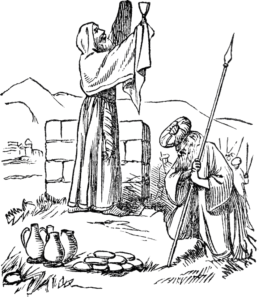 09 Mechizedek blesses Abraham with bread and wine