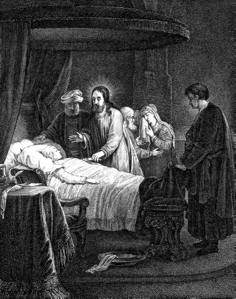 11 Mark 05 v41 Raising the Daughter of Jairus