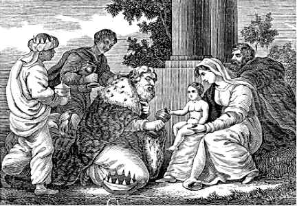 02 Matthew 02 v11 The Wise Men bring Gifts