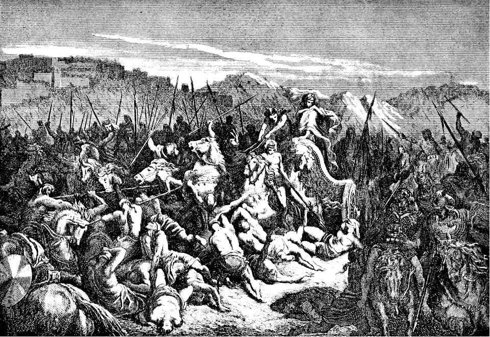 075 1 Kings 20 v29 Ahab defeats the Syrians